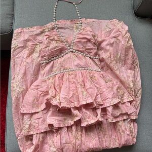 Pink V. Chapman Gown, Size 8